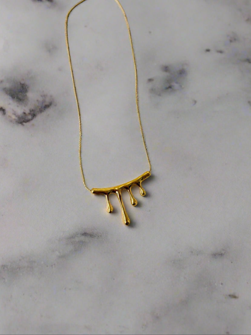 Golden Drip Pendant