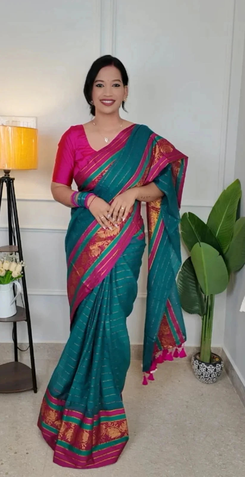 Nithya Mul Cotton Saree