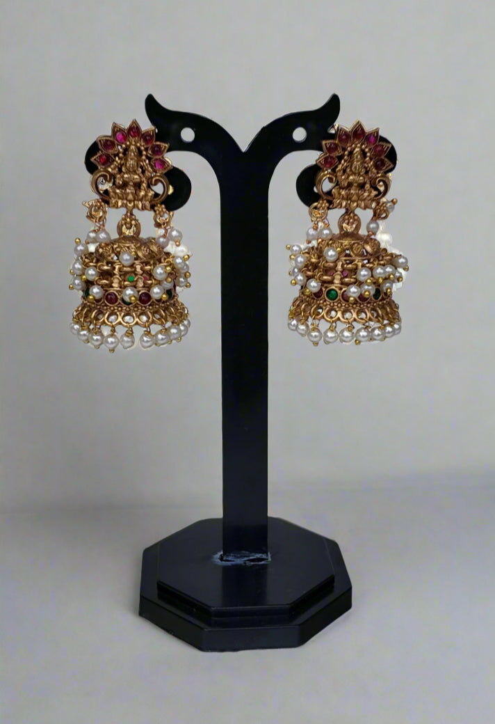 Lakshmi Pearl Jhumkas