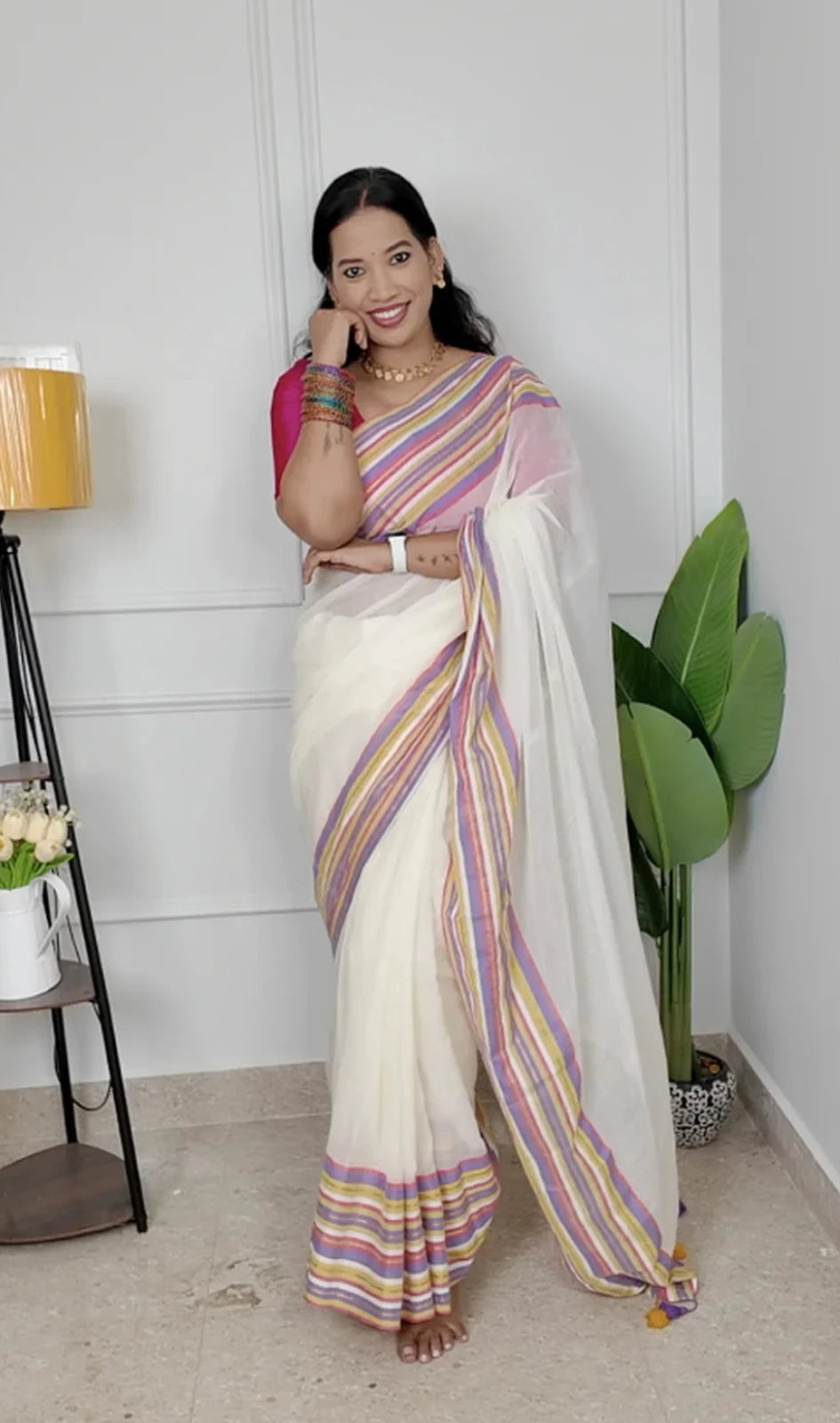 Priya Mul Cotton Saree