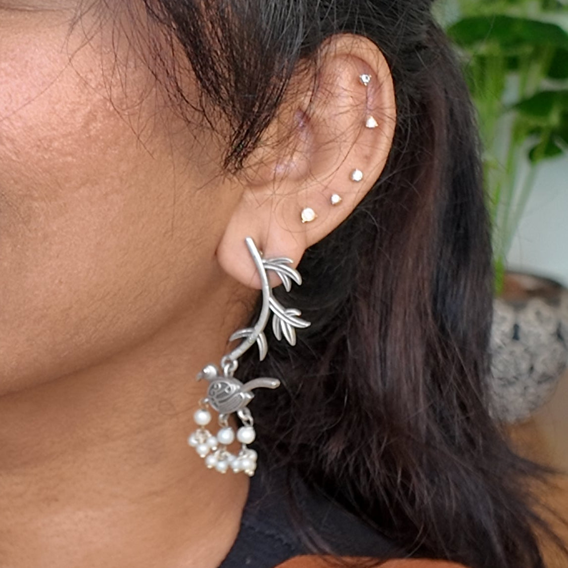 Hanging Birds Earrings