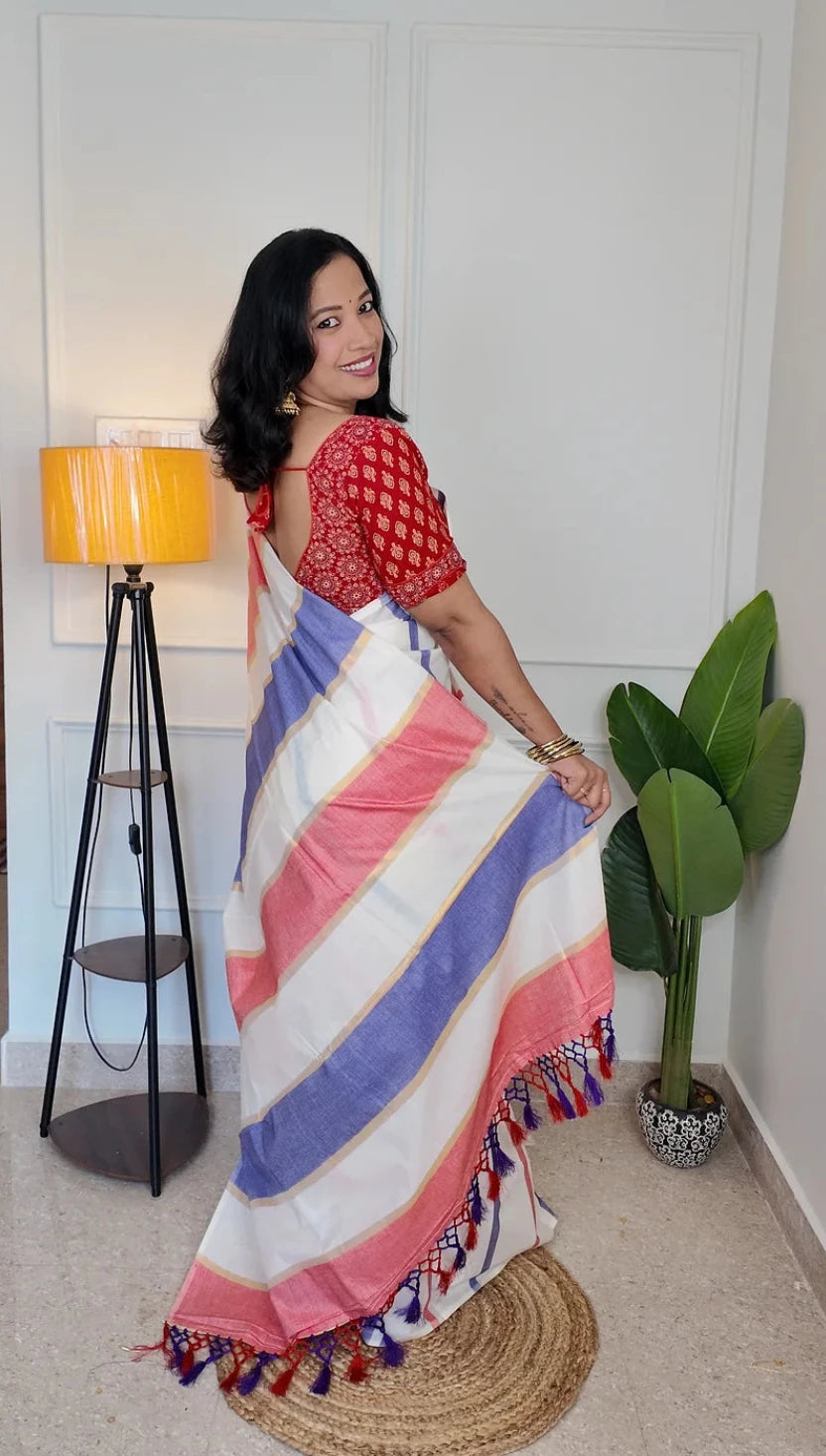 Dual-Tone Kerala Saree