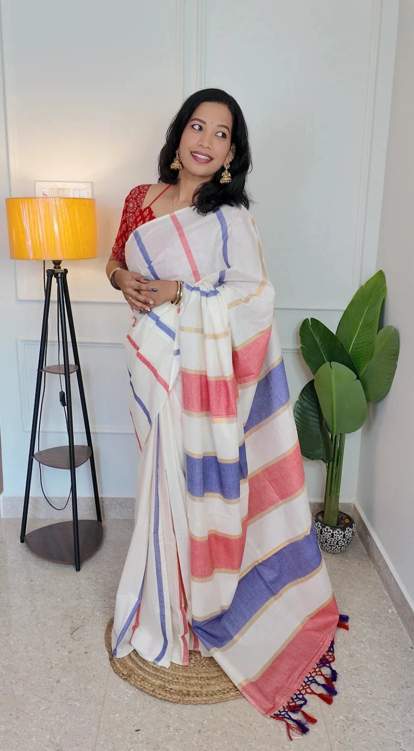 Dual-Tone Kerala Saree