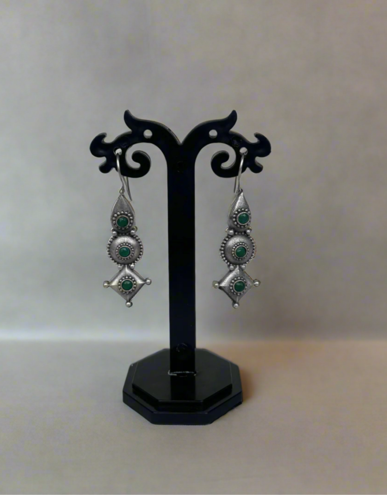 Emerald Boho Dangler Earring