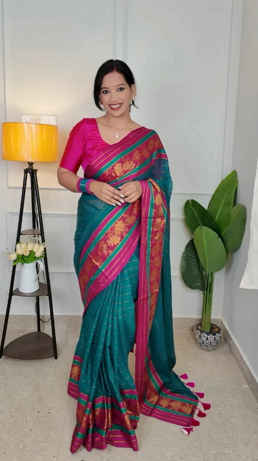 Nithya Mul Cotton Saree