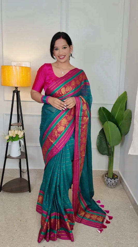 Nithya Mul Cotton Saree