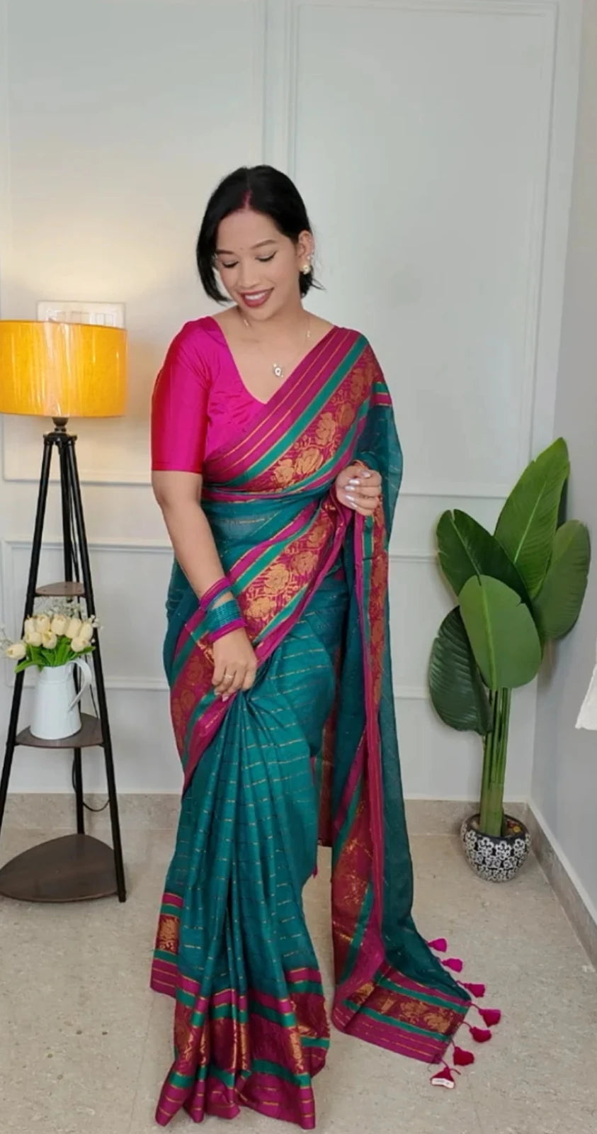 Nithya Mul Cotton Saree