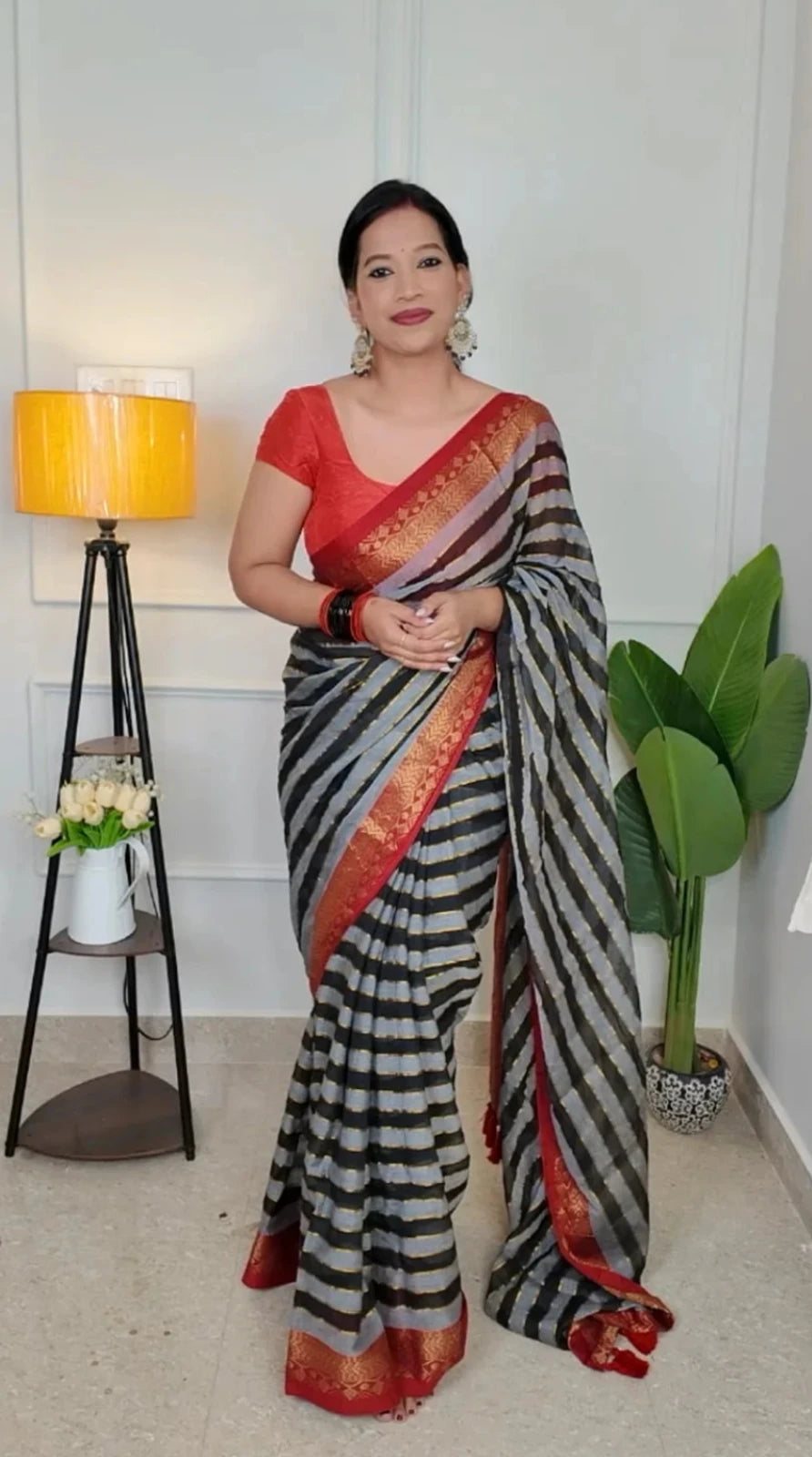 Vidhya Mul Cotton Saree