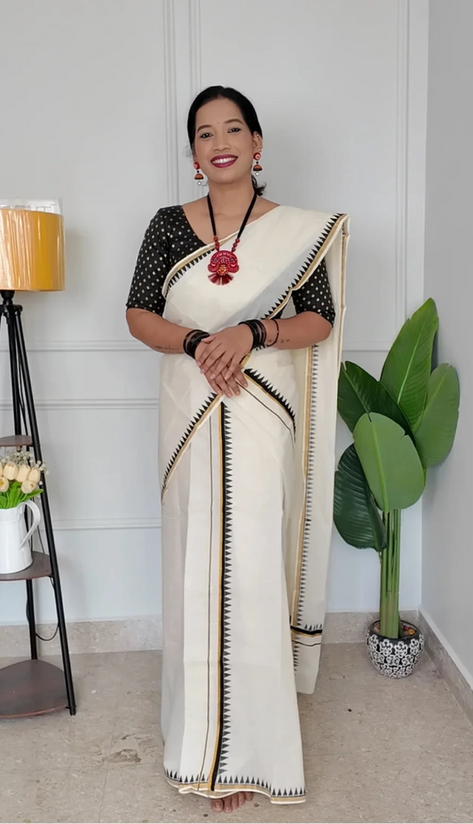 Temple Design Set Mundu
