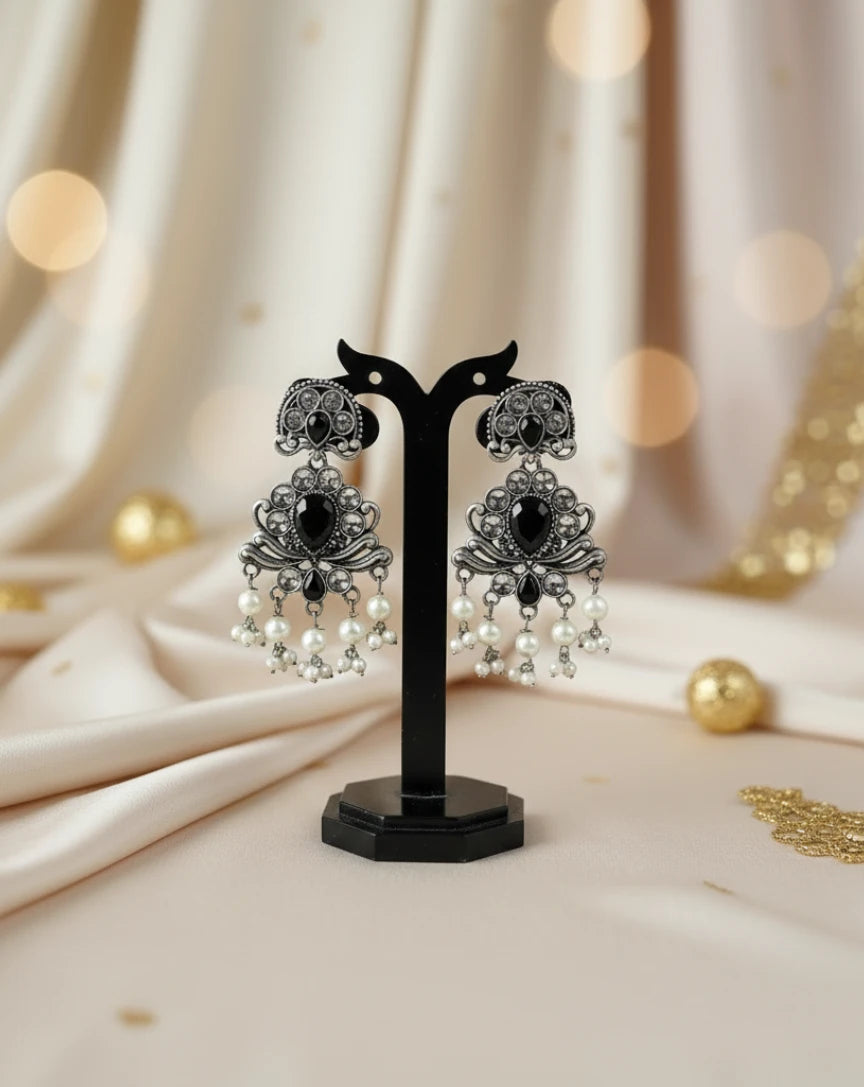 Oxidised Esha Jaipuri Earring