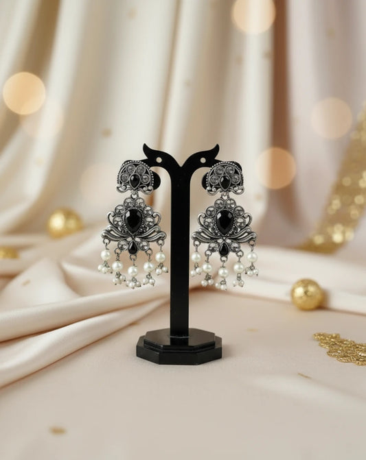 Oxidised Esha Jaipuri Earring