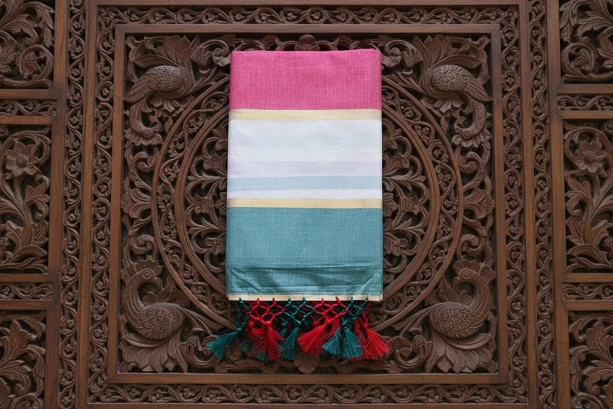 Dual-Tone Kerala Saree