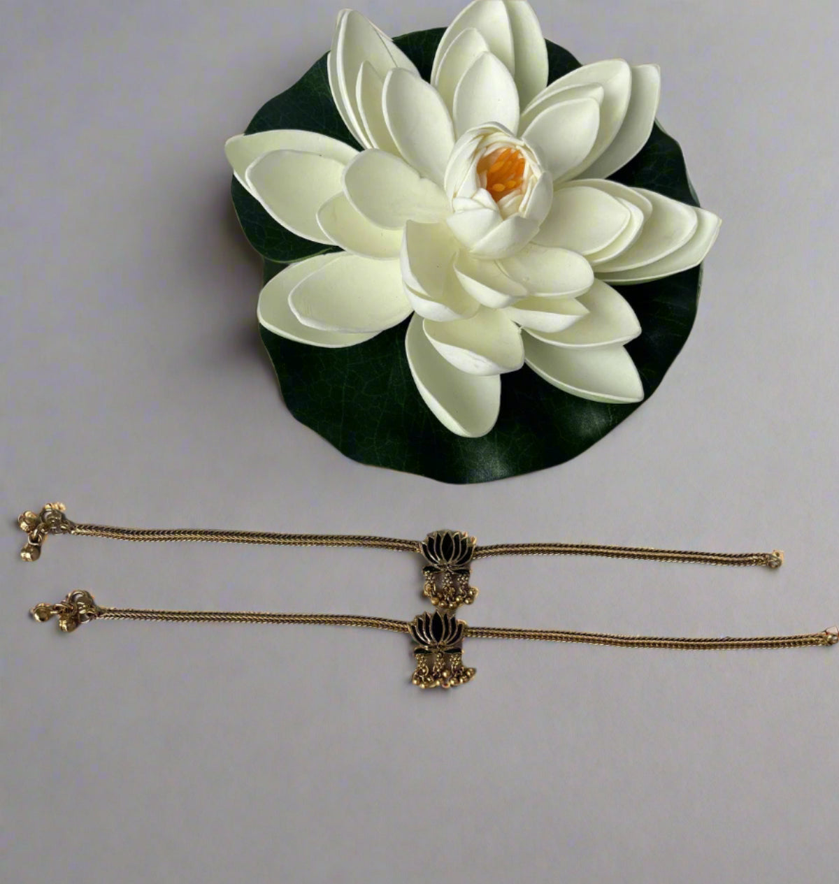 Lotus Anklet - Brown