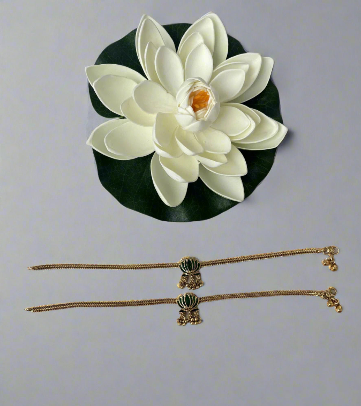 Lotus Anklet - Green