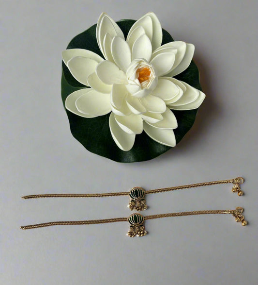 Lotus Anklet - Green
