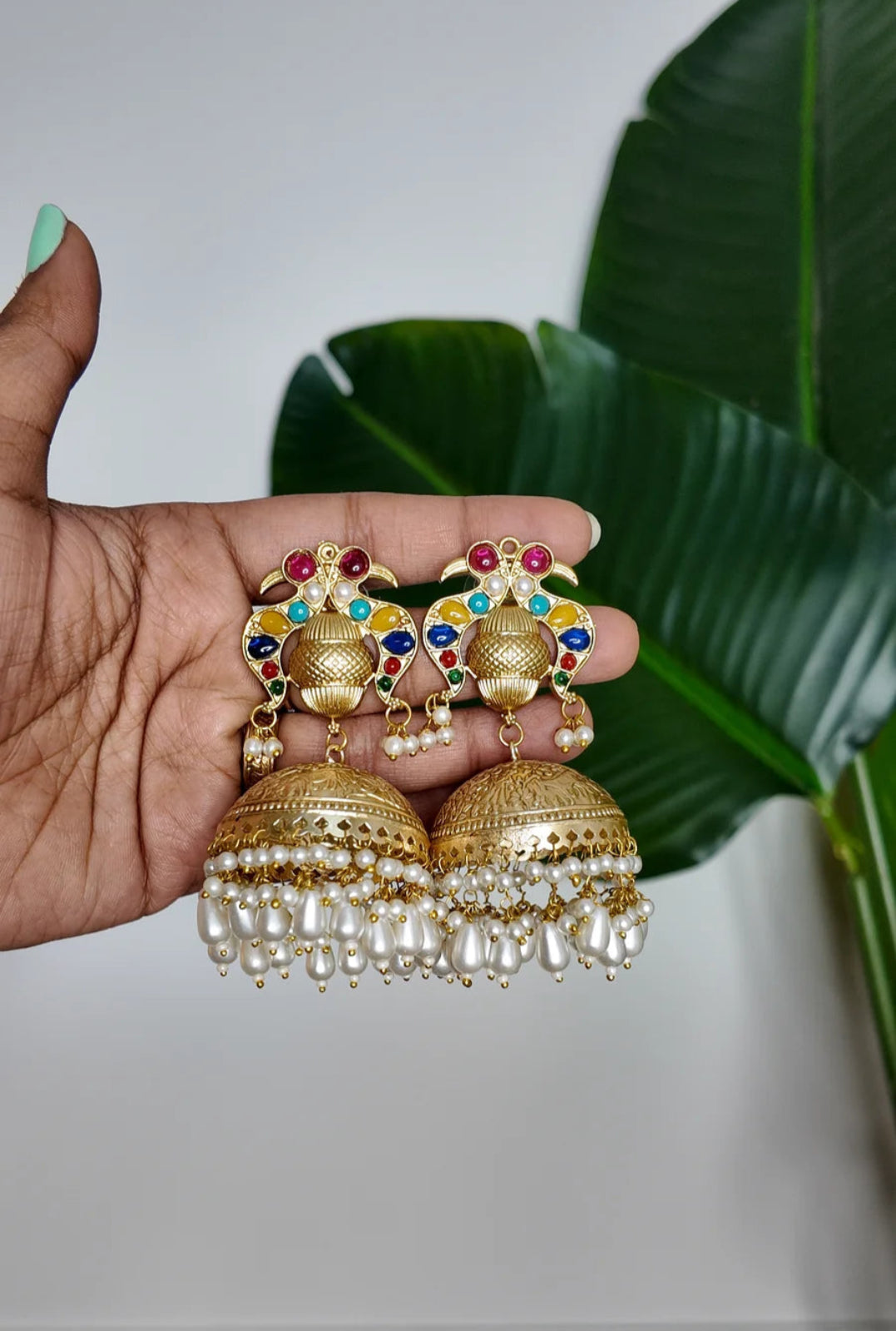 Navaratna Inaya Kashmiri Earring