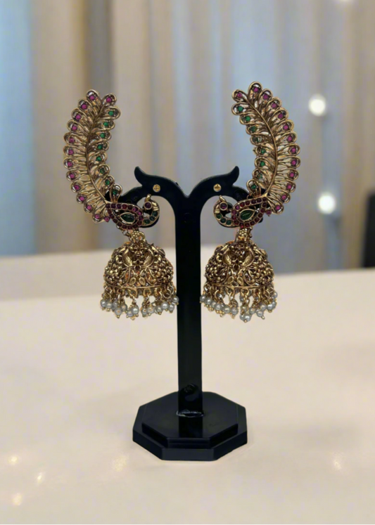 Peacock Jhumka