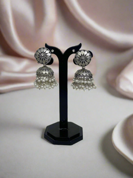 Rupali Oxidised Jaipuri Jhumka