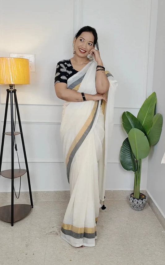 Meera Mul Cotton Saree