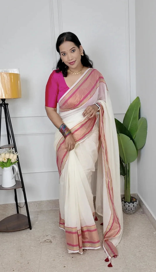 Sowmya Mul Cotton Saree