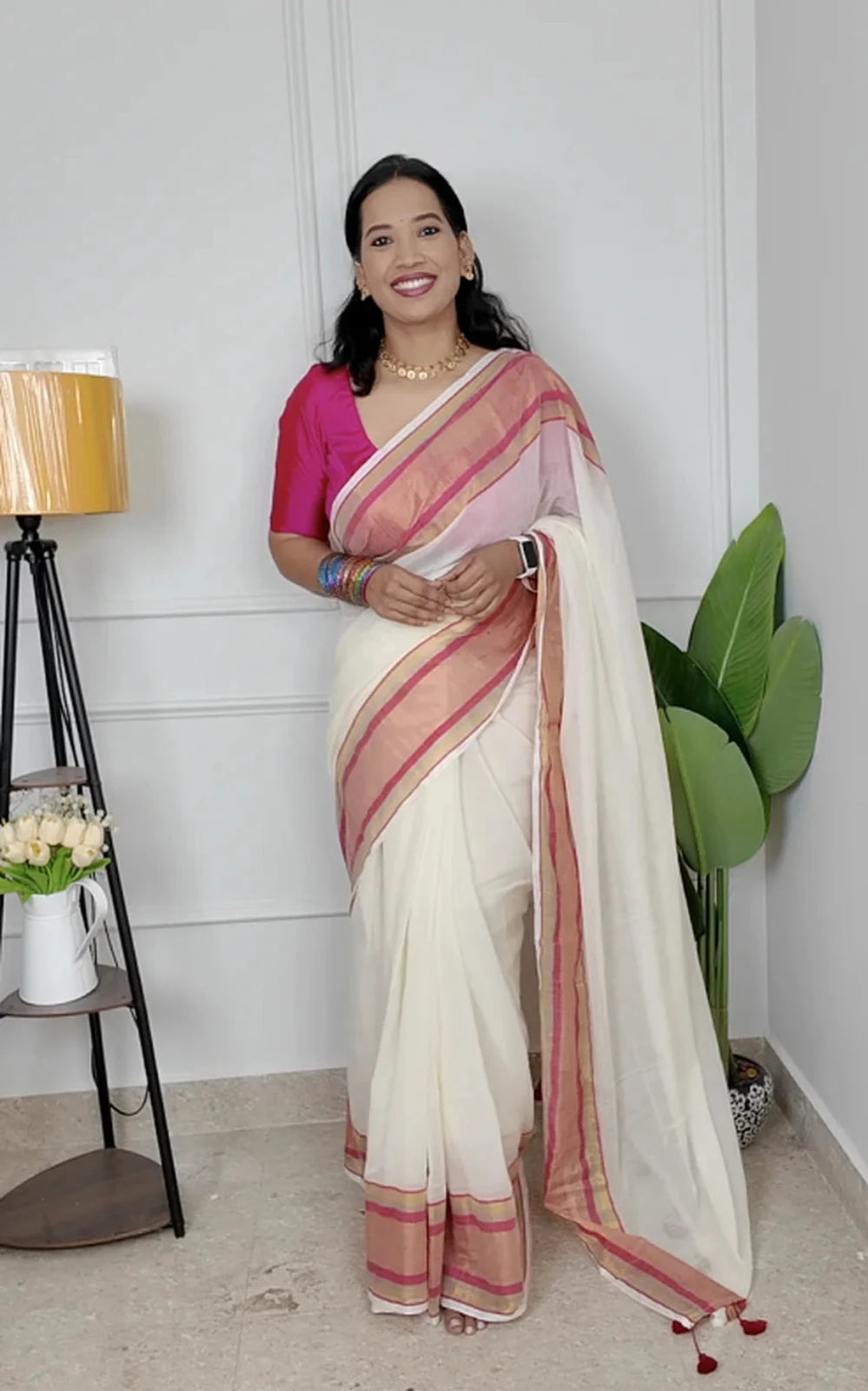Sowmya Mul Cotton Saree