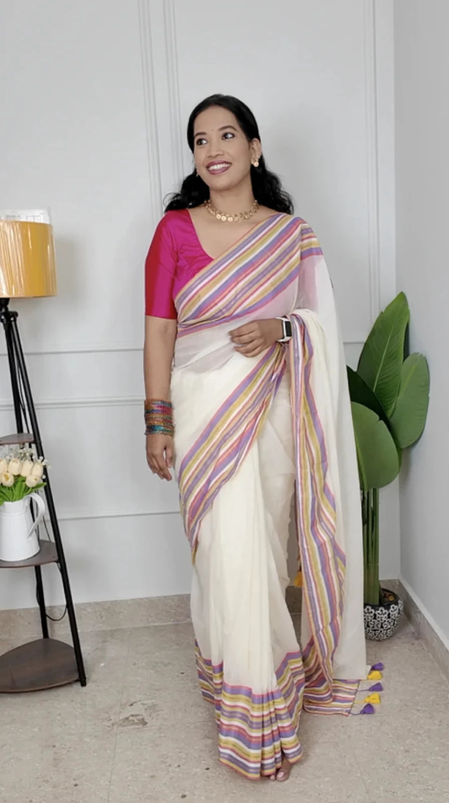 Priya Mul Cotton Saree