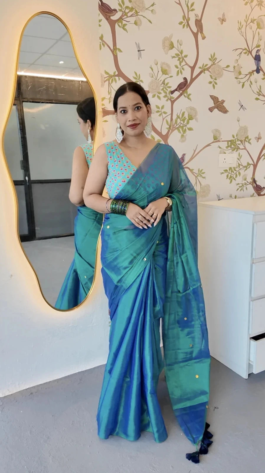 Siya Mul Tissue Saree