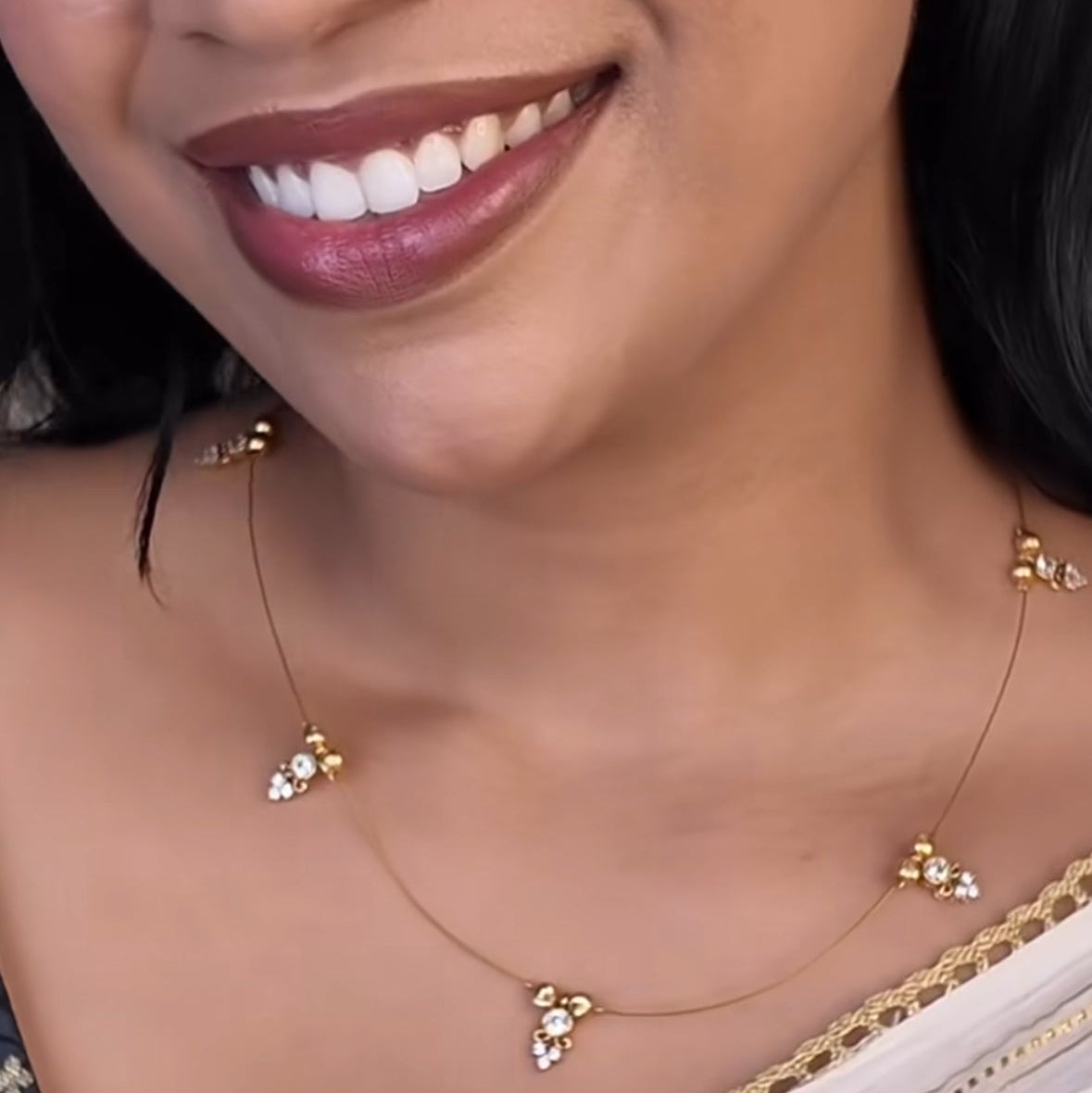 Invisible Dew Drops Necklace